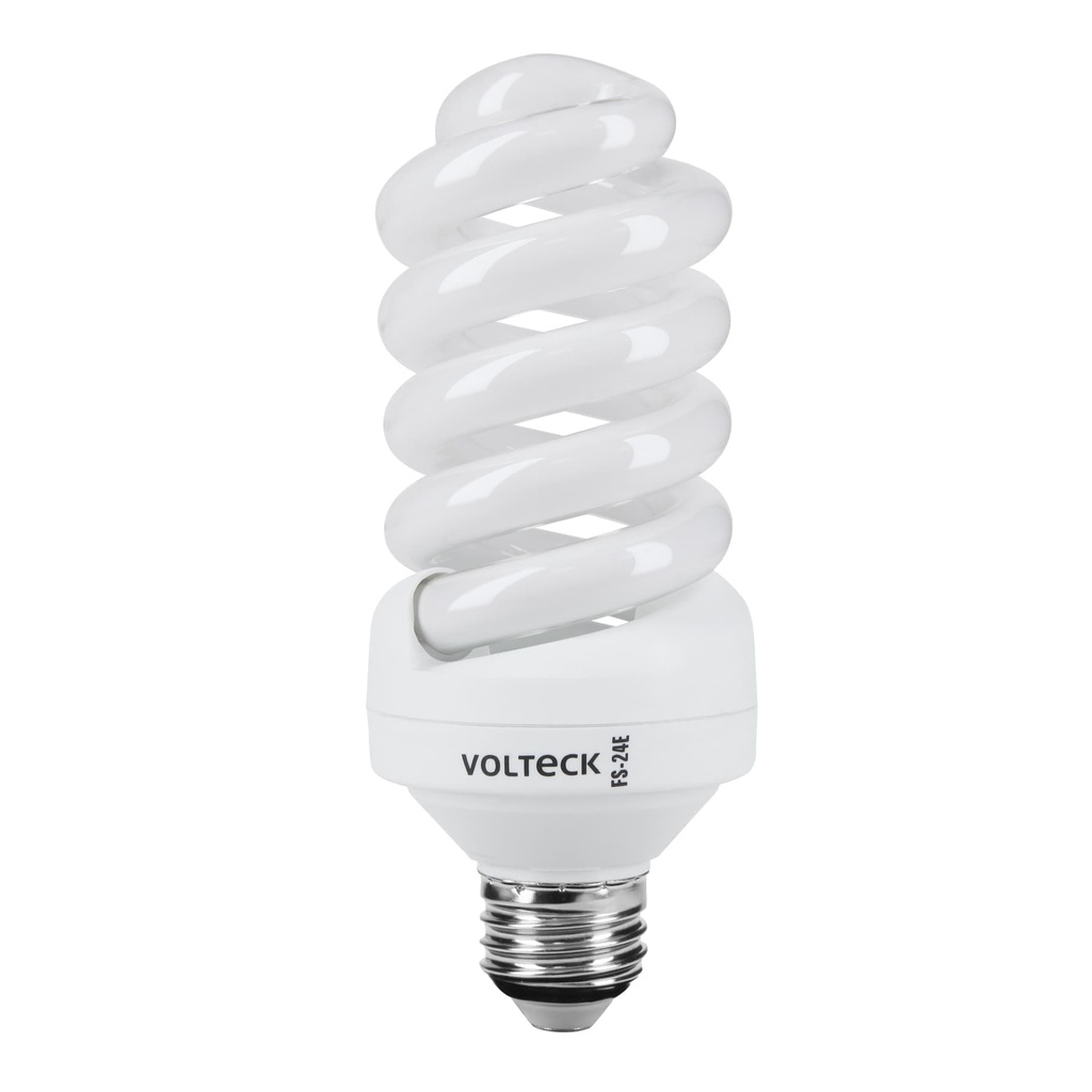 46835 / Lámpara espiral T4 24 W luz neutra en blíster, Volteck