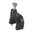 48281 / Bolsa con 20 grapas negras de 8 mm para cable redondo, Volteck