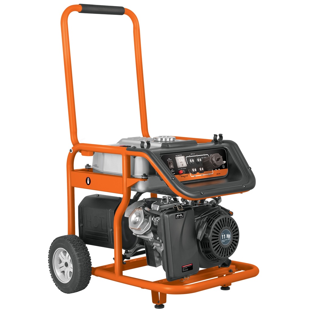 15343 / Generador portátil 4.5 kW motor a gasolina, Truper