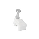 43044 / Bolsa con 500 grapas blancas de 3 X 6 mm para cable plano, Volteck