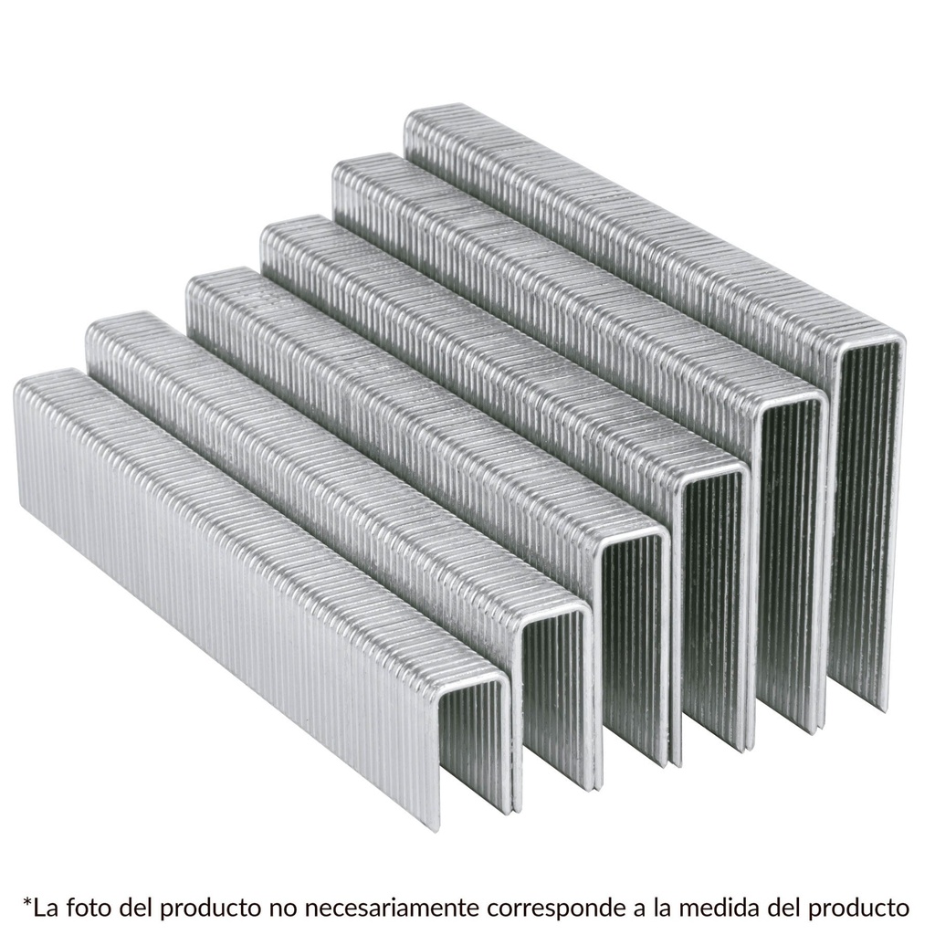13349 / Caja con 1000 grapas corona 7/16' cal. 16, 50mm p/ENNE-160, Truper