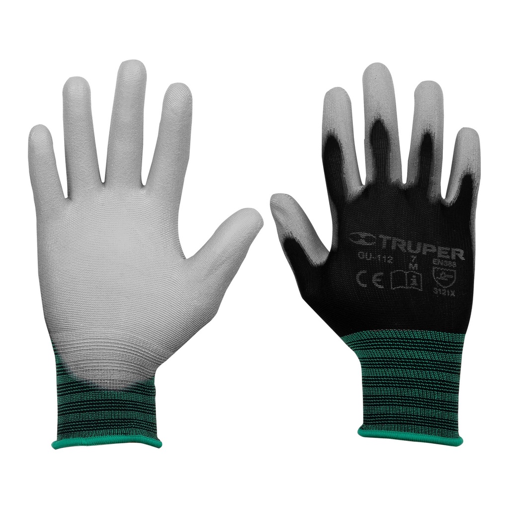 13291 / Guantes de nylon recubiertos de poliuretano, M, Truper