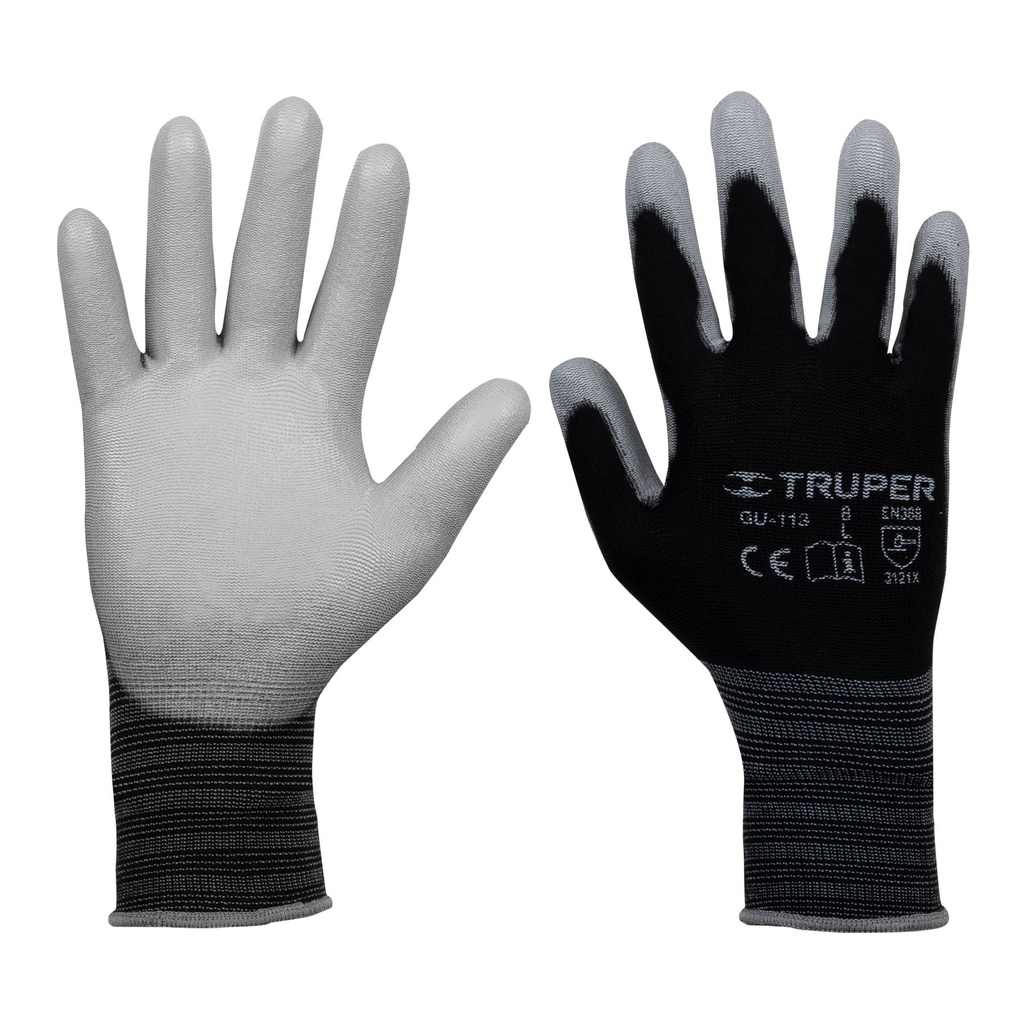 13292 / Guantes de nylon recubiertos de poliuretano, G, Truper