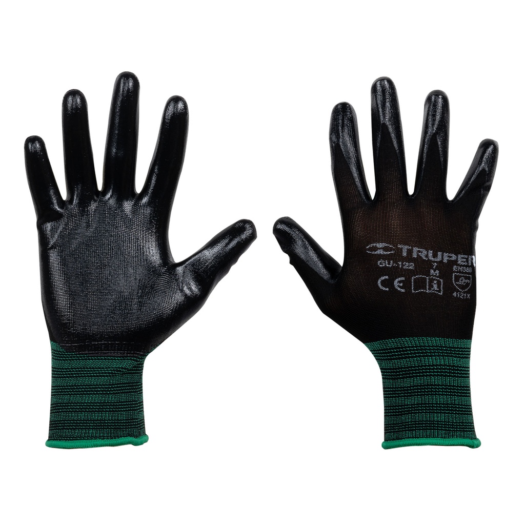 13294 / Guantes de nylon recubiertos de nitrilo, M, Truper