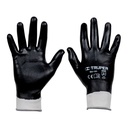 18025 / Guantes de poliéster con recubrimiento de nitrilo, CH,Truper