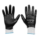 18026 / Guantes de poliéster con recubrimiento de nitrilo, M, Truper