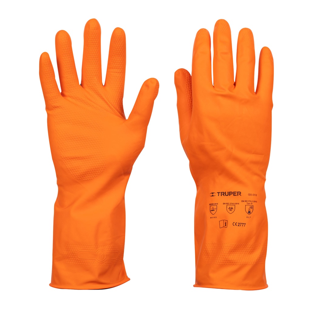 14262 / Guantes de látex para limpieza, medianos, Truper