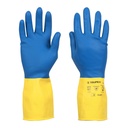 13297 / Guantes de látex reforzados para limpieza, chicos, Truper