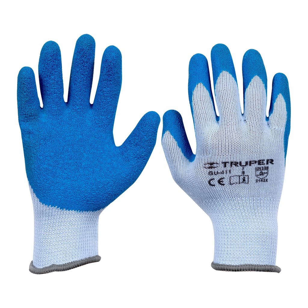 15265 / Guantes de poliéster recubiertos de latex, CH, Truper
