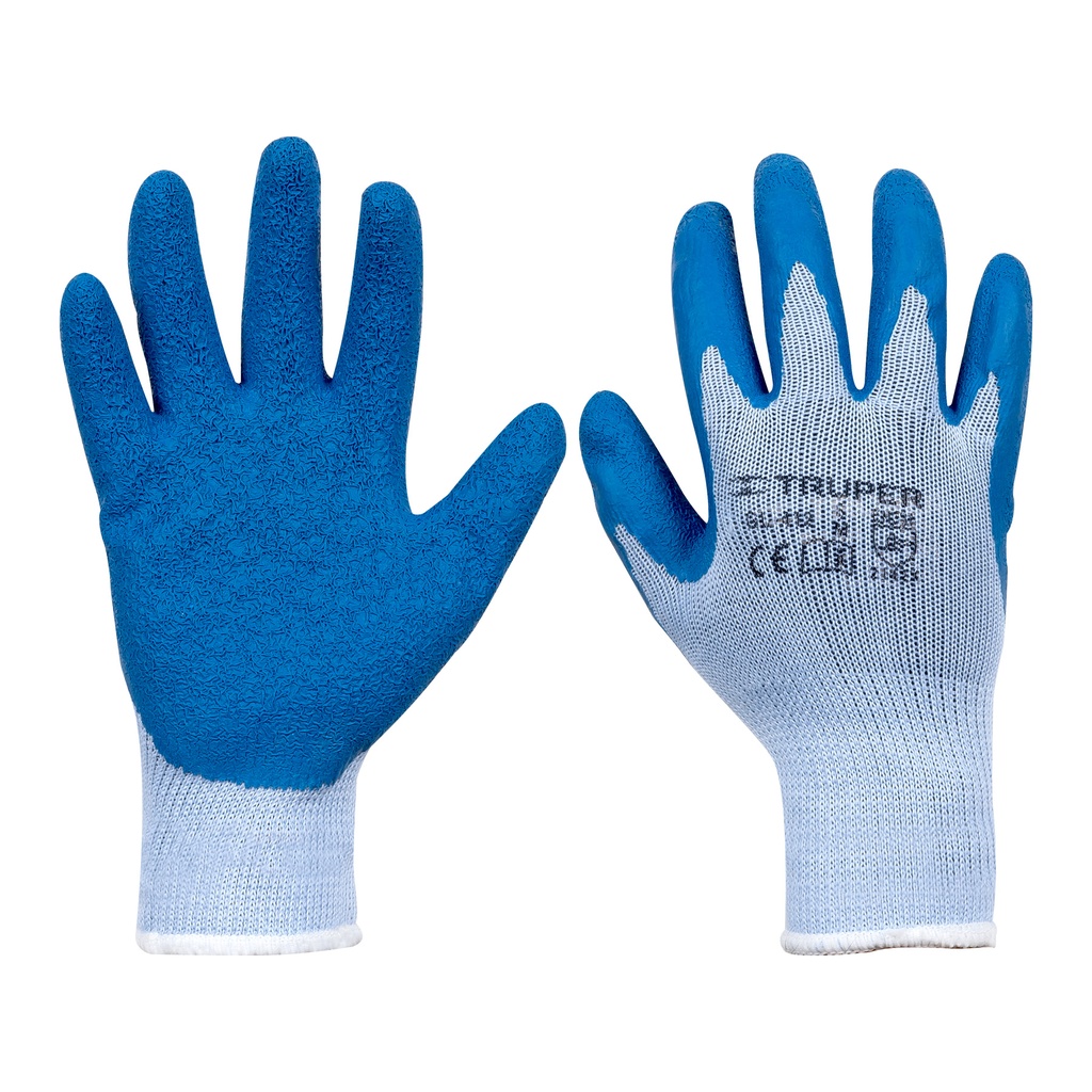 15266 / Guantes de poliéster recubiertos de latex, M, Truper