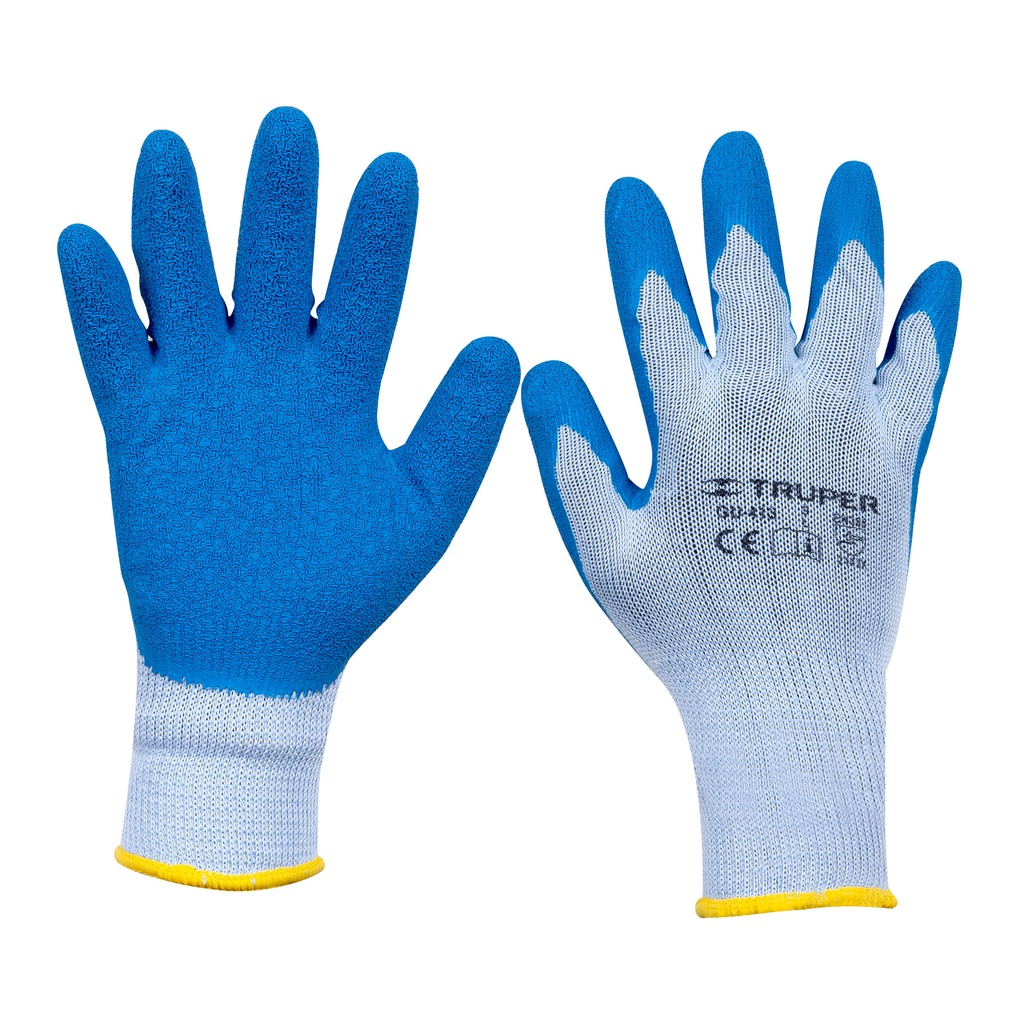 15267 / Guantes de poliéster recubiertos de latex, G, Truper