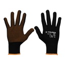 12651 / Guantes de poliéster con puntos de PVC en palma, M, Truper