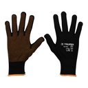 12652 / Guantes de poliéster con puntos de PVC en palma, G, Truper