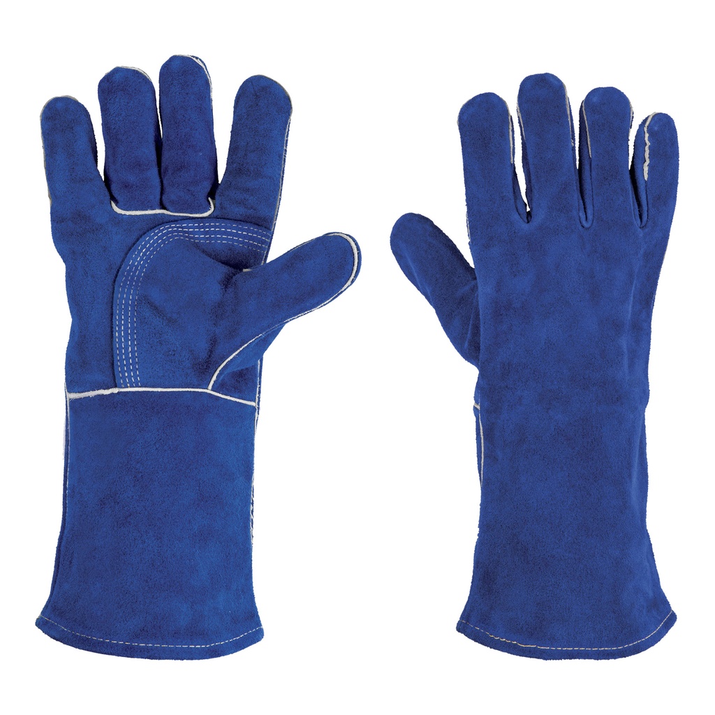 15246 / Guantes azules reforzados para soldador, Truper