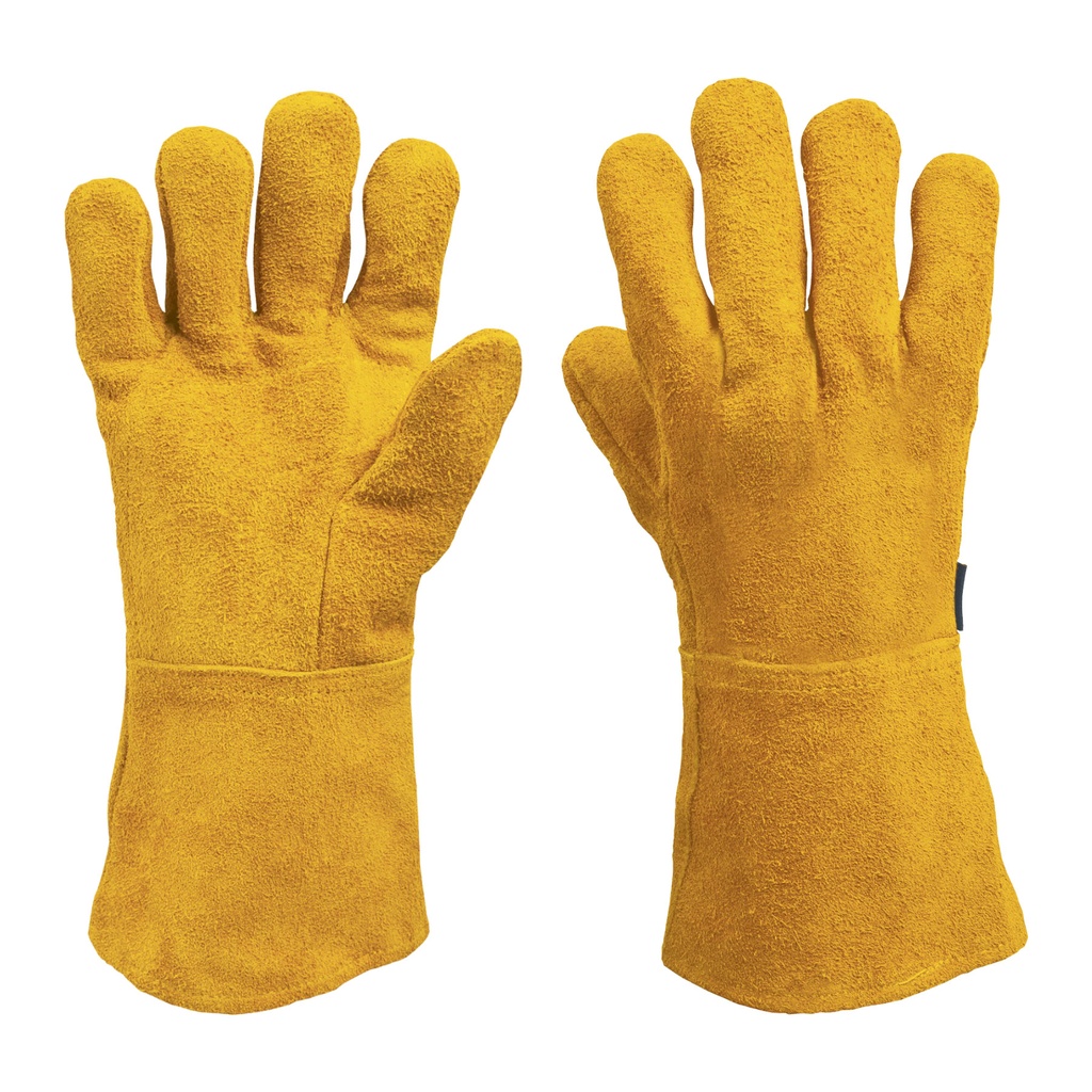 14242 / Guantes de carnaza, largos, unitalla, Truper