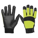 13194 / Guantes mecánico, alta visibilidad, palma poliuretano, verde, Truper