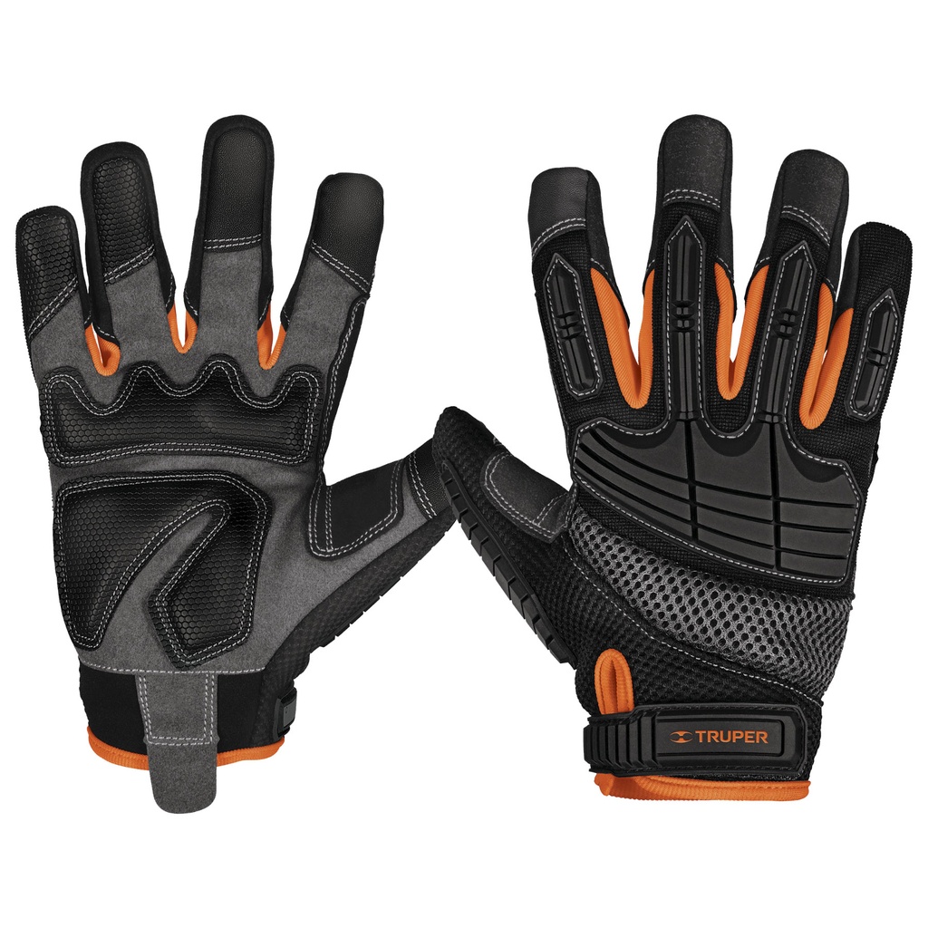 15158 / Guantes para mecánicos con protección anti-impacto, Truper, Expert