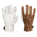 14288 / Guantes de piel de cabra con dorso de carnaza, Truper