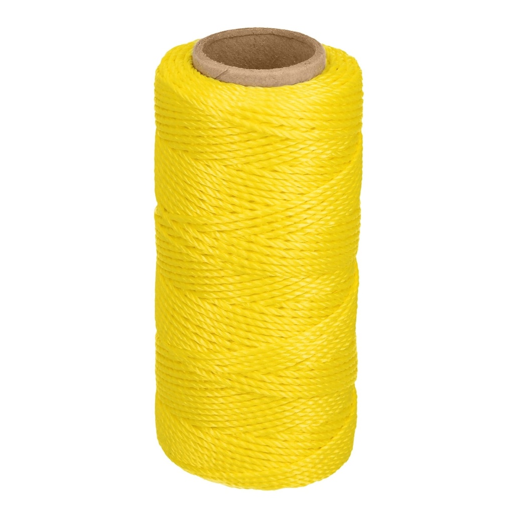 14045 / Carrete con 65 m de hilo para albañil amarillo, Truper