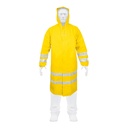 17722 / Gabardina impermeable doble capa con reflejante, M, Truper