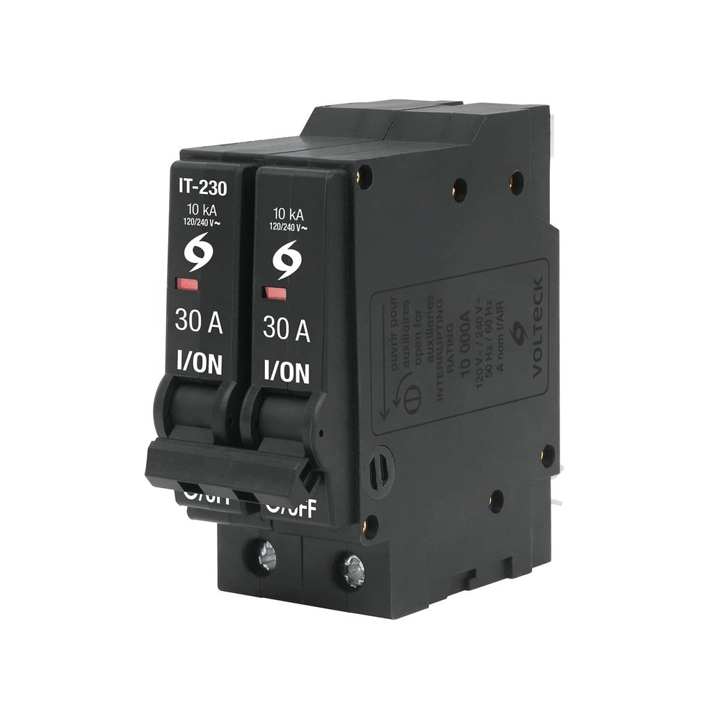 46705 / Interruptor termomagnético 2 polos 30 A, Volteck