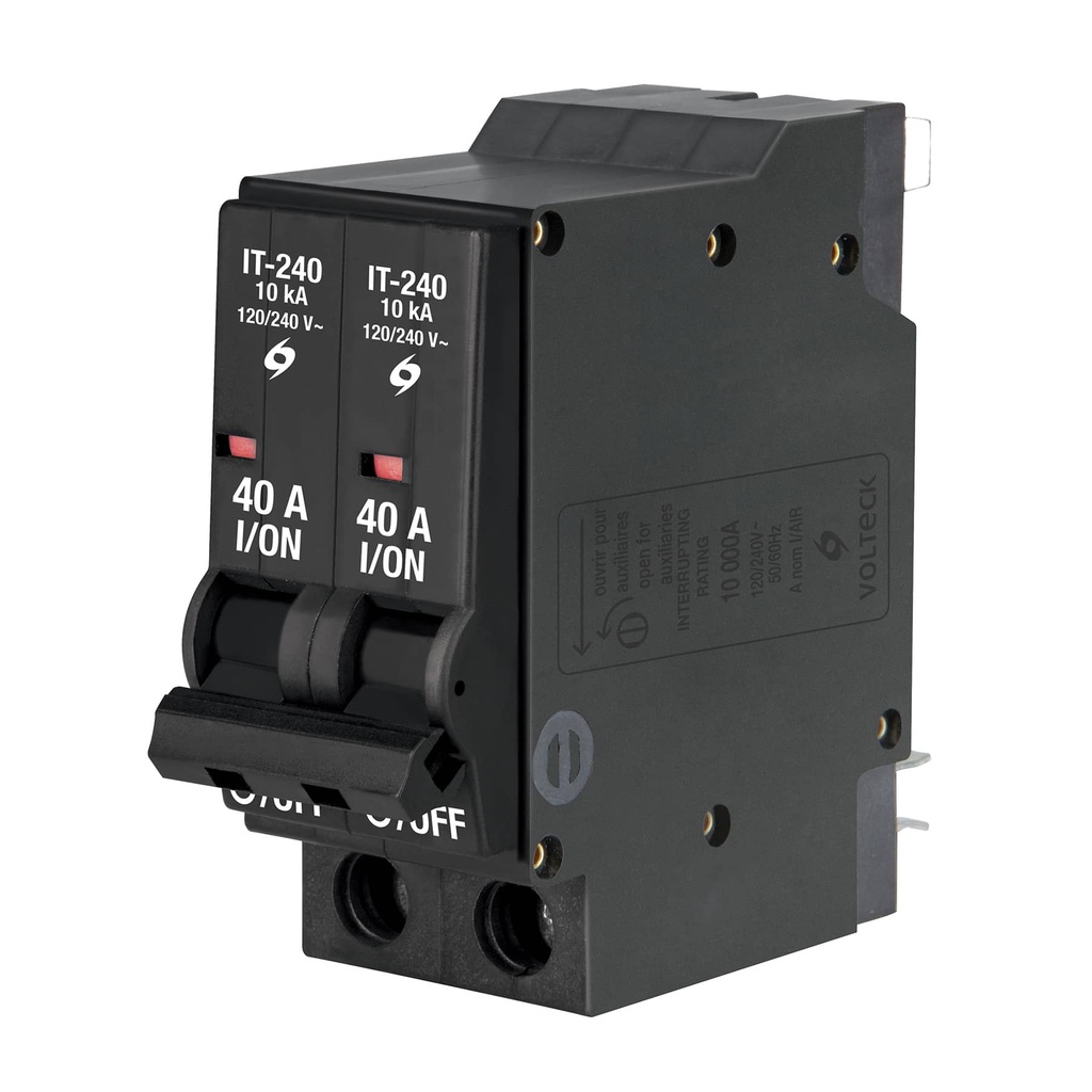 47511 / Interruptor termomagnético 2 polos 40 A, Volteck