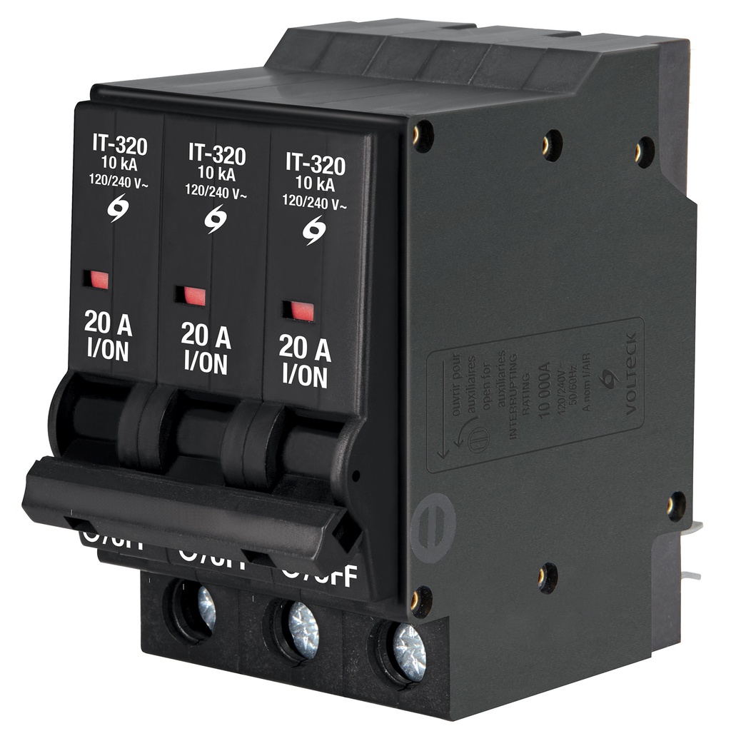 47514 / Interruptor termomagnético 3 polos 20 A, Volteck