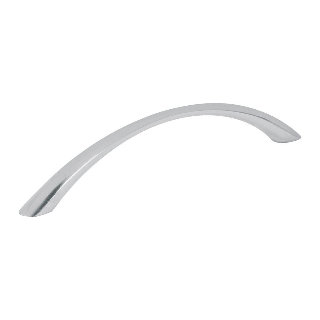 43823 / Jaladera metálica de 128mm estilo 'Arco', níquel satinado, Hermex