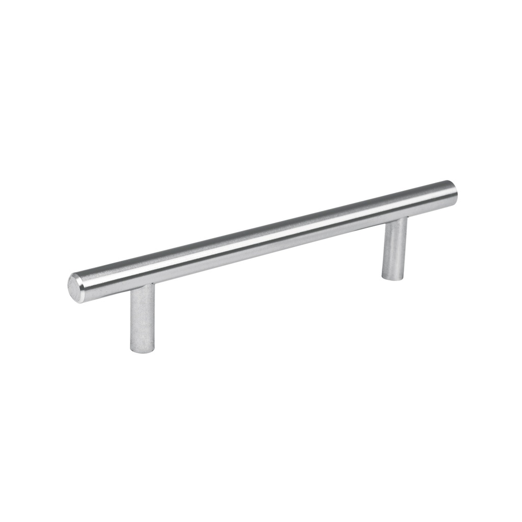 43827 / Jaladera de acero, 128 mm estilo 'Cilindro', níquel satinado, Hermex