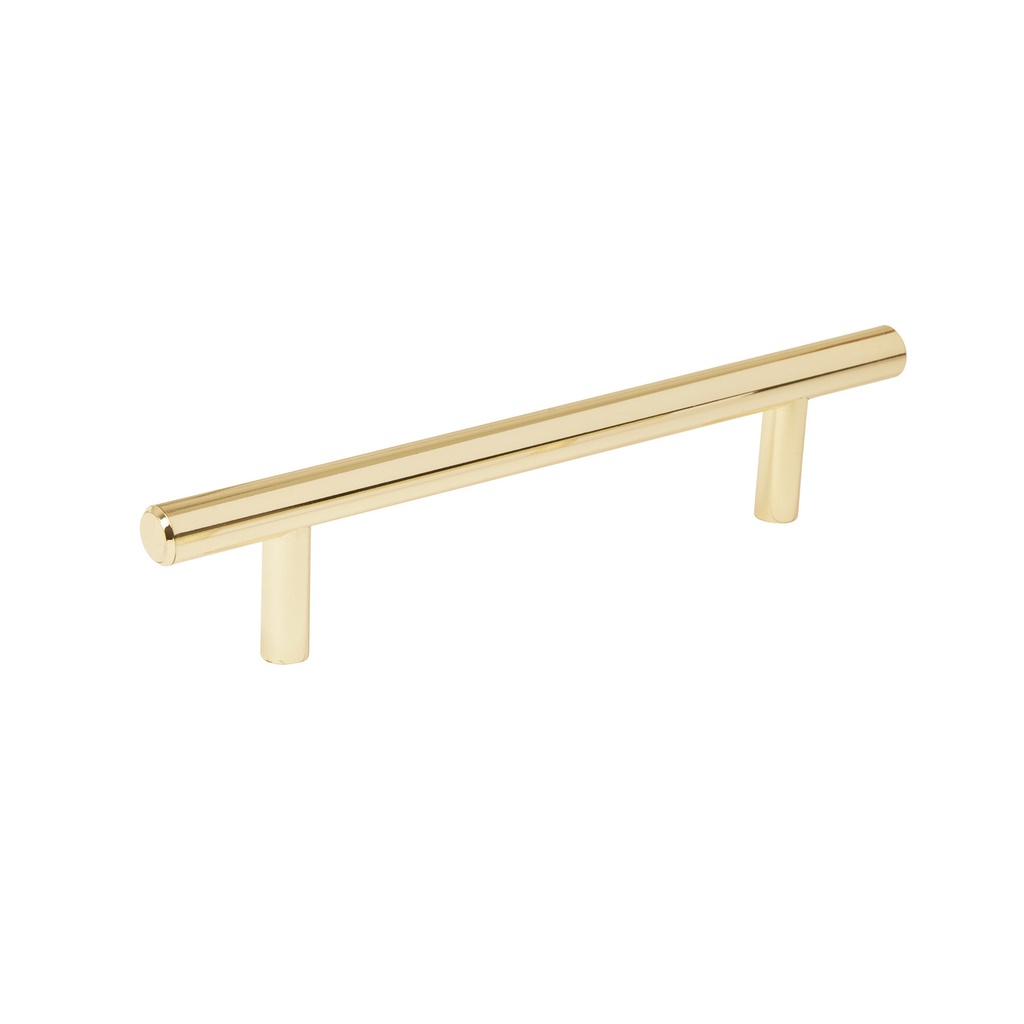 43829 / Jaladera de acero, 128 mm estilo 'Cilindro', latón brillante, Hermex