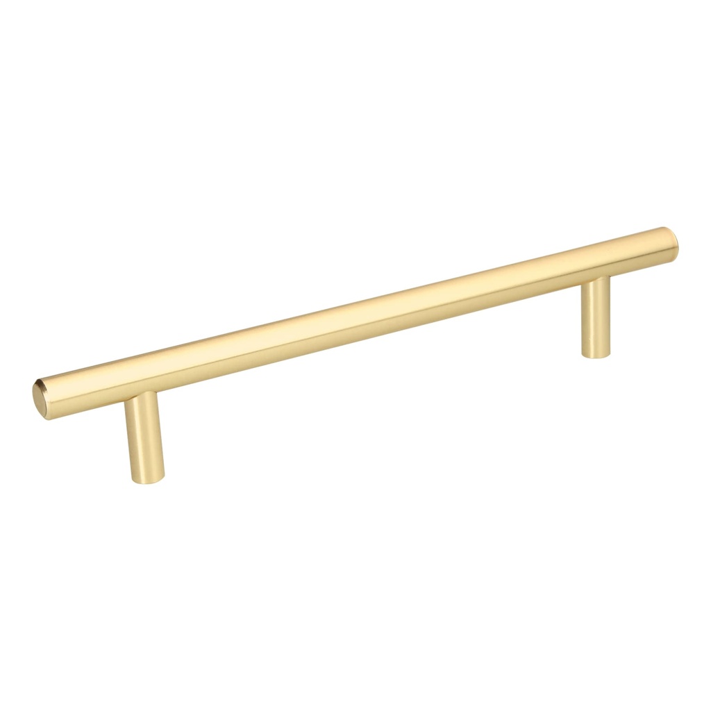 43872 / Jaladera de acero 160 mm, estilo 'Cilindro', latón brillante, Hermex