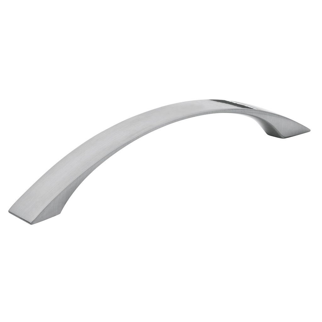 43377 / Jaladera metálica de 128mm estilo 'Moderno', níquel satinado, Hermex