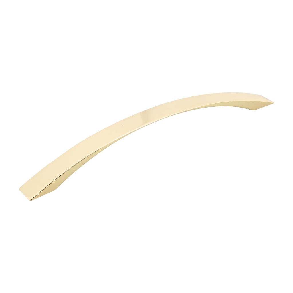 43375 / Jaladera metálica de 160mm estilo 'Moderno', latón brillante, Hermex