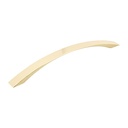 43375 / Jaladera metálica de 160mm estilo 'Moderno', latón brillante, Hermex