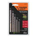 11394 / Juego de 5 brocas HSS para metal, Truper Expert