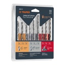 11339 / Juego de 9 brocas para metal, concreto y madera, Truper