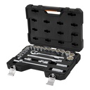 Juego de 23 herramientas cuadro 1/2' mm para mecánico, Truper