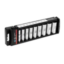 14172 / Juego de 9 dados largos cuadro 3/8' std, Truper