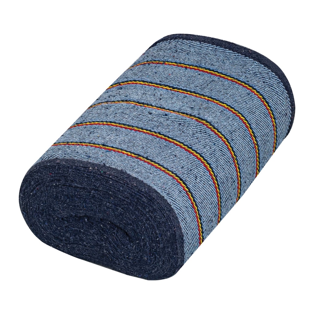 57058 / Rollo de 25 m de jerga sarga gruesa azul, Klintek