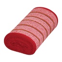 57057 / Rollo de 25 m de jerga sarga gruesa roja, Klintek