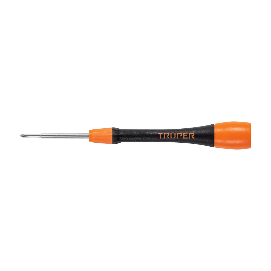100670 / Desarmador de precisión de cruz PH0 mango ergonómico, Truper