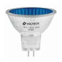 47249 / Lámpara de halógeno azul 50 W tipo MR16 en caja, Volteck
