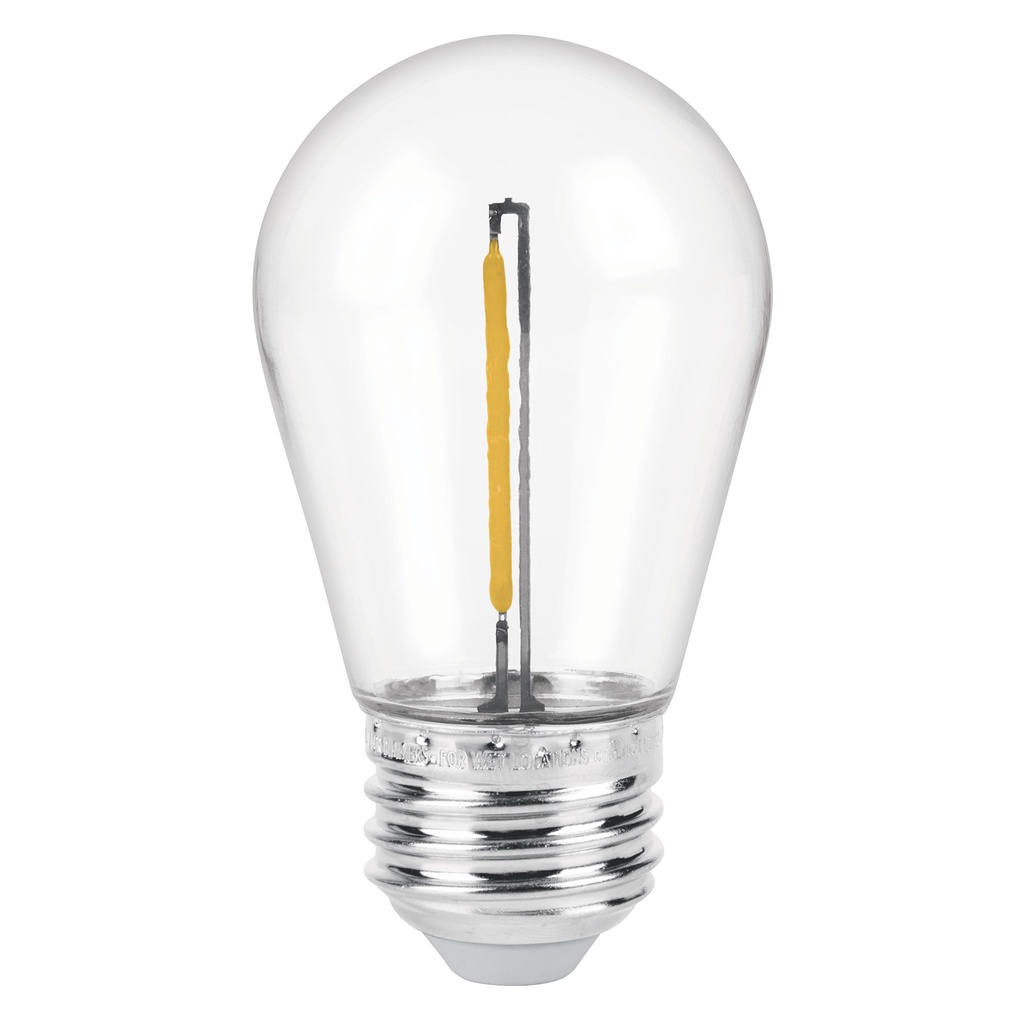 48452 / Lámpara LED S14 con filamento 1 W luz cálida, caja, Volteck