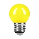 46028 / Lámpara LED tipo bulbo G45 1 W color amarillo, caja, Volteck