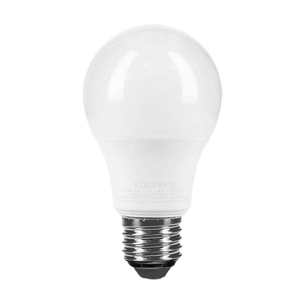 46854 / Lámpara LED G45 3 W (equiv. 25 W) luz de día blíster Volteck