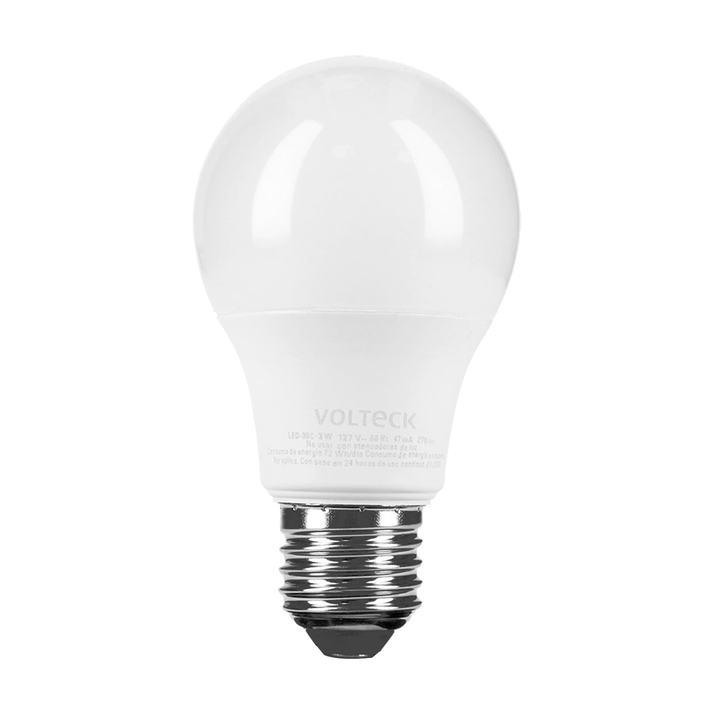 46855 / Lámpara LED G45 3 W (equiv. 25 W) luz cálida blíster Volteck