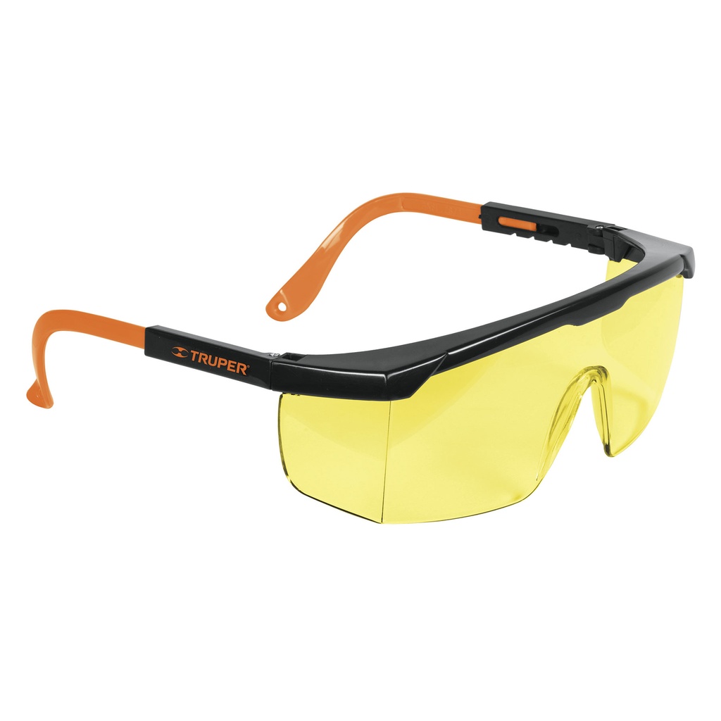 15137 / Lentes de seguridad ajustables ambar, Truper Classic