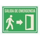 18348 / Letrero de señalización 'SALIDA DE EMERGENCIA', 21 x 28 cm, Truper