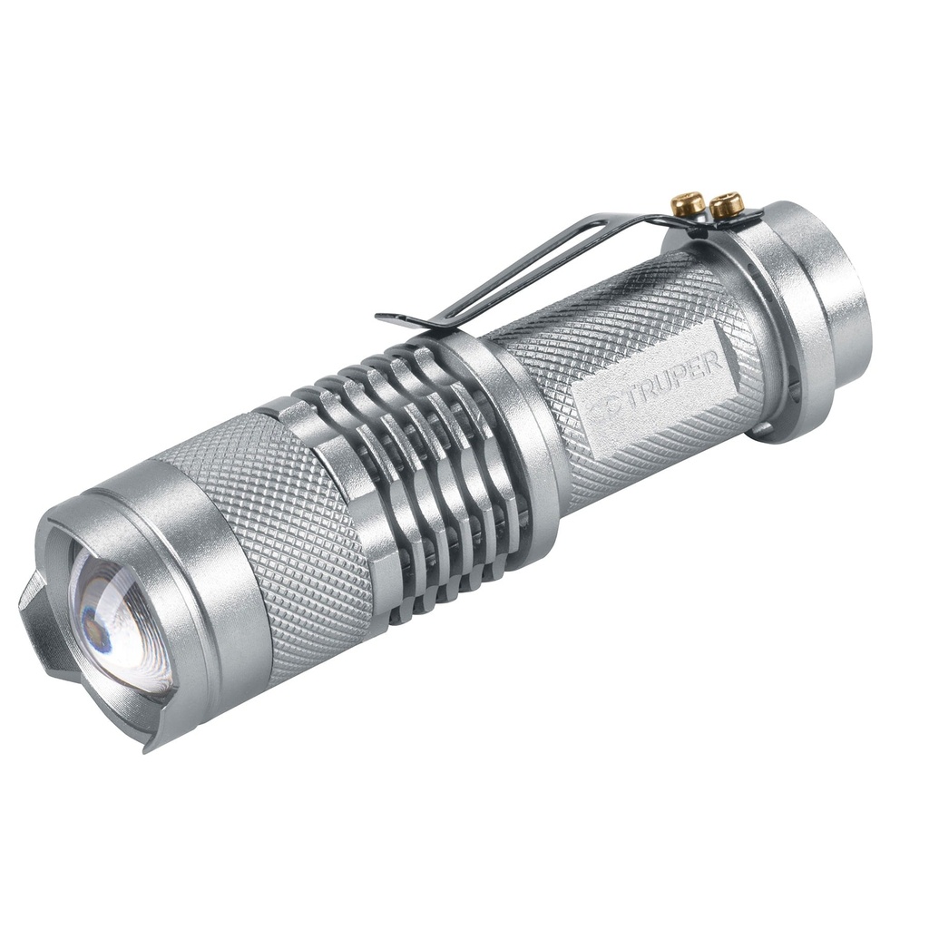 17256 / Linterna de aluminio 1 LED de 40 lm con 1 pila AA, Truper