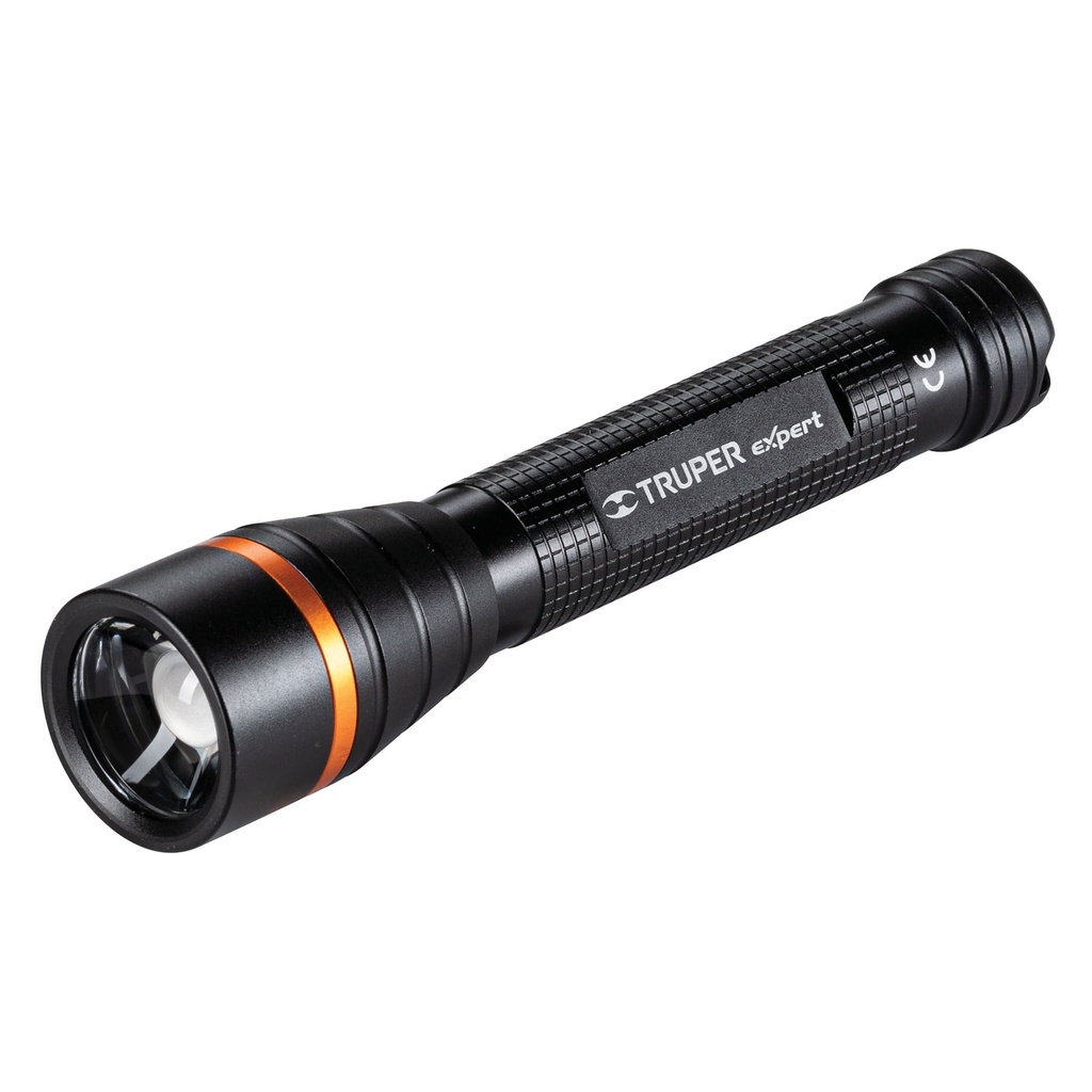 18800 / Linterna de aluminio LED Cree 235 lm con 2 pilas AA, Truper, Expert